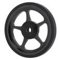 thumbnail image 3 of [Brand] Roue Facile de Conversion pour Remorque de Vélo Pliable 60 mm, Roulette de Remplacement en Alliage d'Aluminium Noir et Plastique avec Roulement Résistant à l'Usure 6 mm, Anneau en Caoutchouc Plat à Grande Zone de Contact, Rapide Sans Outils, 3 of 6