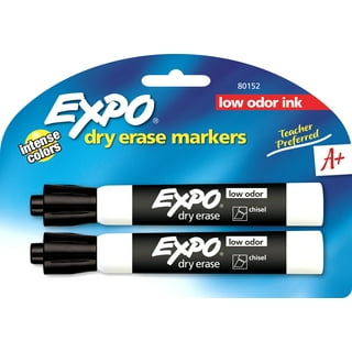 EXPO Low-Odor Dry-Erase Markers, Chisel Point, Pastel Colors, Pack