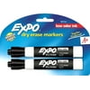 EXPO Low Odor Dry Erase Markers, Chisel Tip, Black, 2 Count