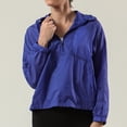 thumbnail image 4 of SWSMCLT Women's Shirt Lightweight Cycling UPF 50+ Quarter Zip Jacket Zipper UV Sun Protection Coat Water Proof Long Sleeve Workout Blue 12, 4 of 5
