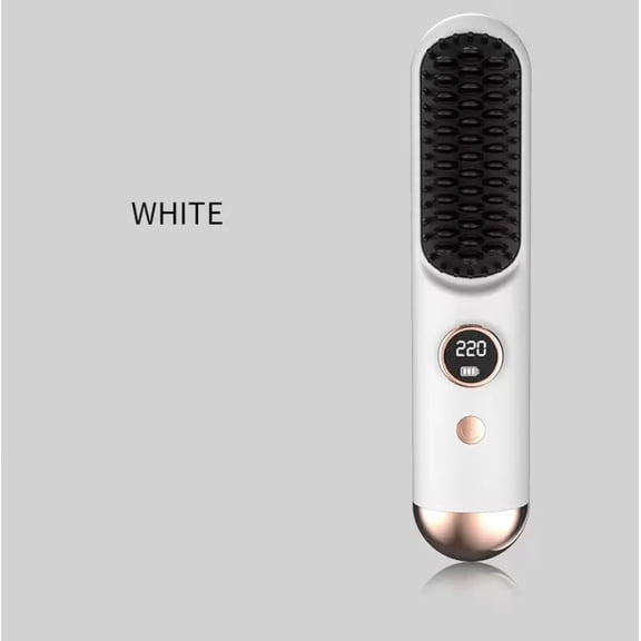 2026 New Model 2 in 1, Portable Mini Hair Straightening Brush for Travel Negative Ionic Fast Heating Hot Comb for Women,