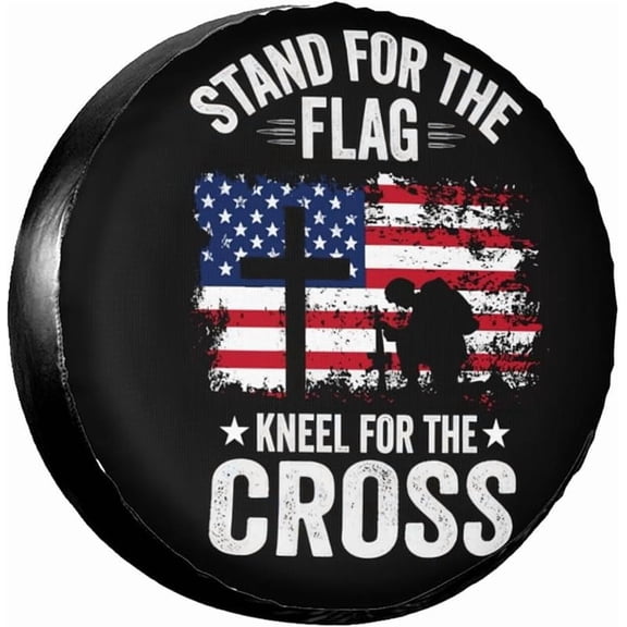 Spare Tire Cover American Flag Spare Tire Covers Weatherproof & Dustproof Wheel Protectors Universal Fit for Rv Trailer SUV Truck Camper Travel