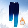 thumbnail image 2 of ZHOUCHANKIDS Warm Sweatpants Womens Sherpa Lined Winter Active Running Jogger Pants Dark Blue XXL, 2 of 4