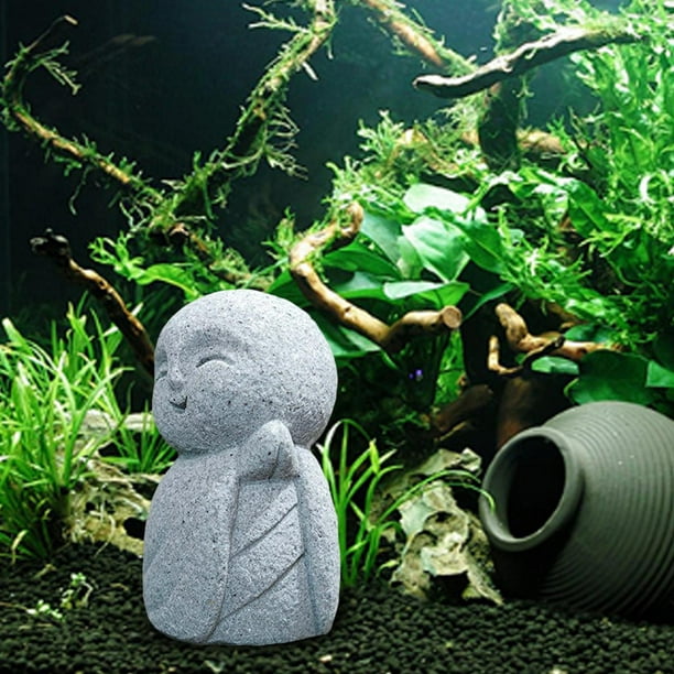 Lipstore Buddha Ornament Aquarium Decor Sitting Delicate Resin Figurine Tank Decor F 2.7x2.7x4.8cm Walmart