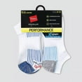 thumbnail image 3 of Hanes Premium Men's X-Temp Performance No Show Socks 6pk - (White, 6-12), 3 of 3