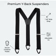 thumbnail image 2 of 6pcs Hidden Suspenders for Men Under Clothes with 3 Snap Loop (1.48" Wide), 2 of 5