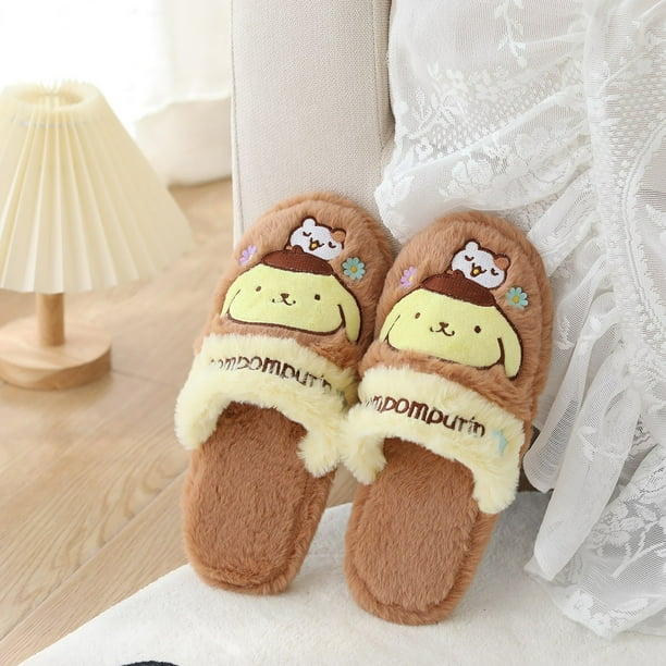 Pantoufles store en peluche
