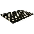 thumbnail image 5 of Entryways White Polka Dots Handwoven Coconut Fiber Indoor Outdoor Doormat, 18'' x 30'', Black and White, 5 of 5