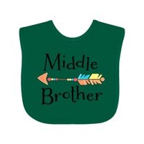 Inktastic Middle Brother- arrow Boys Baby Bib