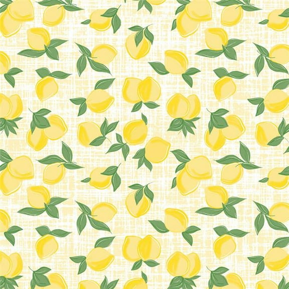 4 ft. x 18 in. Grip Prints Country Lemon Non Adhesive Shelf Liner