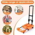 thumbnail image 4 of Folding Hand Truck , Portable Heavy Duty Dolly Cart, Collapsible Luggage Cart Elastic Ropes - Compact Trolley Cart for Easy Moving - Ideal Hand Cart for Travel and More, 4 of 15