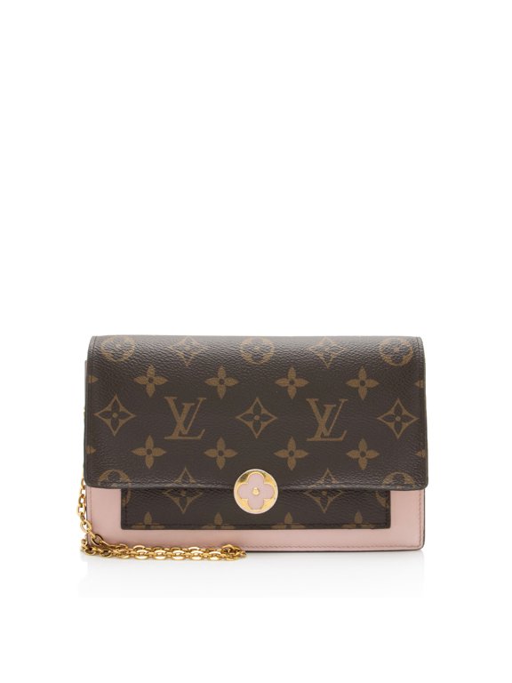 Pre-Owned Louis Vuitton Monogram Canvas Flore Chain Wallet
