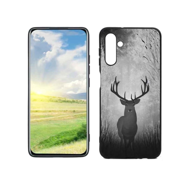 Compatible with Samsung Galaxy A13 5G Phone Case, Deer-Animal-Print-44 Case Men Women, Flexible Silicone Shockproof Case for Samsung Galaxy A13 5G