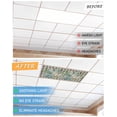 thumbnail image 6 of Fluorescent Light Covers for Ceiling Lights 1 Pack,Aqua White Pumpkins Fall Magnetic Ceiling Light Covers 2x4ft for Classroom Office School,Black Plaid Thanksgiving Overhead Drop Ceiling Light Shade, 6 of 7