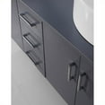 thumbnail image 5 of Virtu USA Enya 59" Rubberwood Double Bathroom Vanity Cabinet Set in Gray, 5 of 6