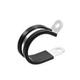 thumbnail image 4 of Uxcell 1.57'' R Shape Rubber Cushioned Insulated Clamps 304 Stainless Steel 8 Pack, 4 of 5