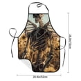 thumbnail image 2 of Easygdp Skull Butterfly Sunflower Apron Waterdrop Resistant with 2 Pockets,Oil Resistant Cooking Kitchen Chef Apron for Women Men, 2 of 7