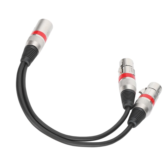 Cable XLR a XLR Bling Bling JD6067 Micrófono XLR Macho a Doble XLR Hembra 0,3 m