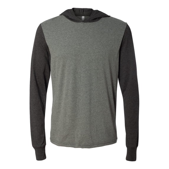 T-Shirts - Long Sleeve Unisex Long Sleeve Jersey Hooded Tee