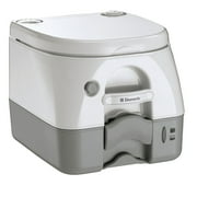 Dometic 301097406 970 Series Portable Toilet - Gray With SS Brackets, 2.6 Gallon