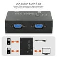 thumbnail image 4 of VGA Switch, VGA Switch Box VGA Vidéo Switch avec Plug And Play pour PC TV Moniteur pour Hôte Switch, 4 of 8