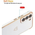 thumbnail image 4 of for Samsung Galaxy S22 Case, Slim Shockproof Electroplated Samsung Galaxy S22 Protective Phone Case, White, 4 of 6