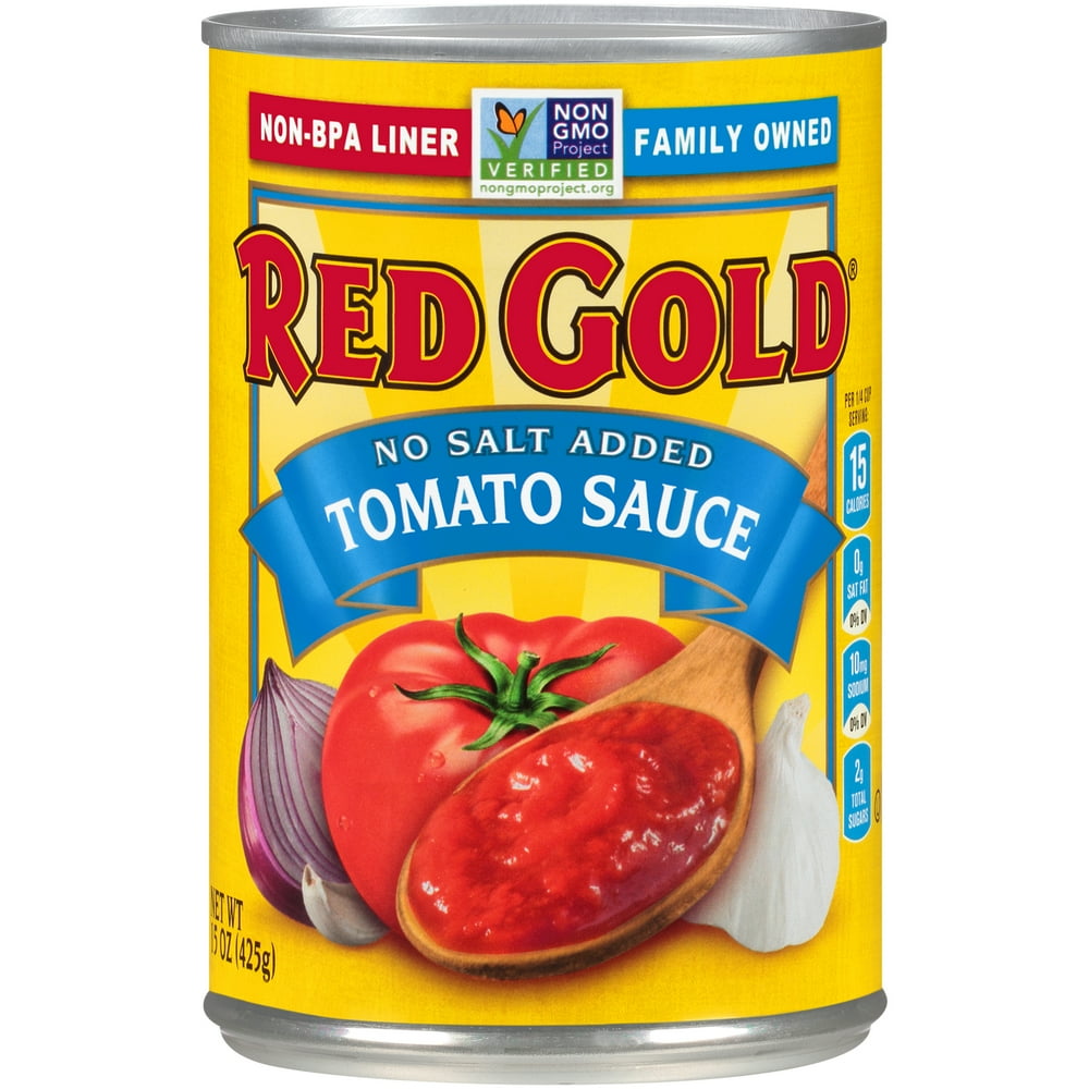 Red Gold Tomato Sauce No Salt Added 15oz