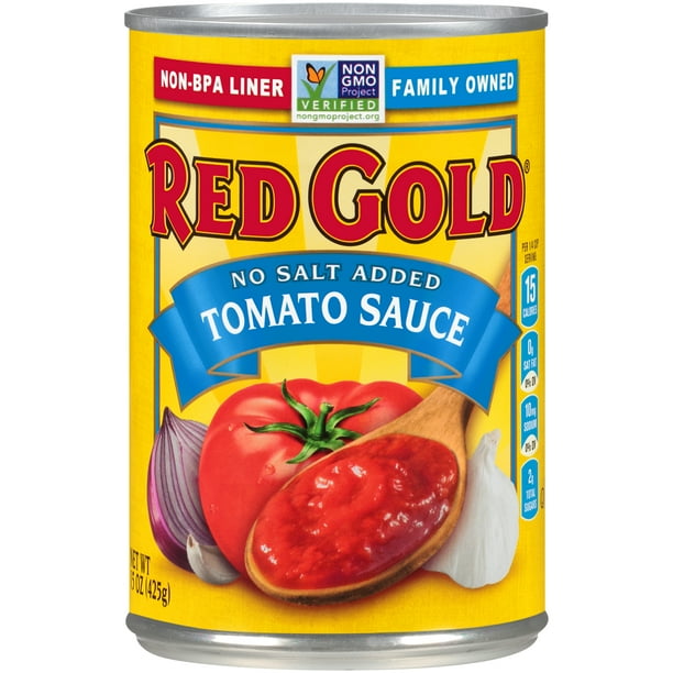 Red Gold Tomato Sauce No Salt Added 15oz