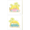 thumbnail image 1 of Great Art Now Beach Cruiser by Farida Zaman 2 Piece Canvas Art Set Each 14"W x 14"H, 1 of 3