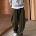 thumbnail image 2 of Pantalones de seda de hielo para hombre, finos, frescos, rectos, de verano, para oficina, negocios, informales, largos, talla grande, XXXL, 2 of 5
