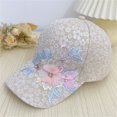 thumbnail image 2 of Breezora Mesh Back Baseball Cap Lace Style Summer Sun Hat for Women Running Sport, 2 of 7