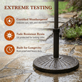 thumbnail image 6 of Bibana 18" 30.2-lbs Heavy Duty Round Antiqued Umbrella Base for Patio, Outdoor - Bronze, 6 of 9