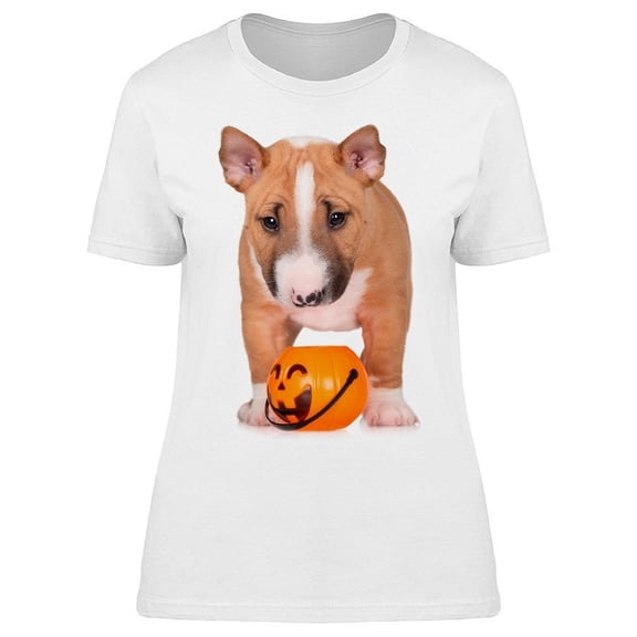 Candy Box Bullterrier Puppy T-Shirt Women -Image by Shutterstock, Female Small