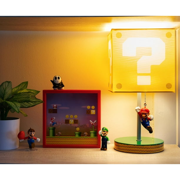 Bloc de questions Super Mario Bros. avec lampe Mario 