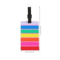 thumbnail image 2 of SEWCHICS Luggage Tags Rectangular 2Pcs 3.9X2.6X0.1In, 2 of 8