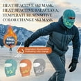 thumbnail image 4 of Unisex Heat Reactive Balaclava,Color-Changing Thermal Ski Mask Winter Full Face Wrap for Skiing Hiking,Heated Mens Balaclava, 4 of 9
