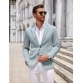 thumbnail image 2 of COOFANDY Men's Lightweight Two Button Knit Blazer - Casual Sport Coats Suit Jacket, 2 of 6