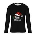 thumbnail image 4 of HUJlwoi Mens Christmas Shirts Casual Printed Crew Neck Tops Long Sleeve T Shirt Regular Fit Trendy Basic Winter Outfits, 4 of 5