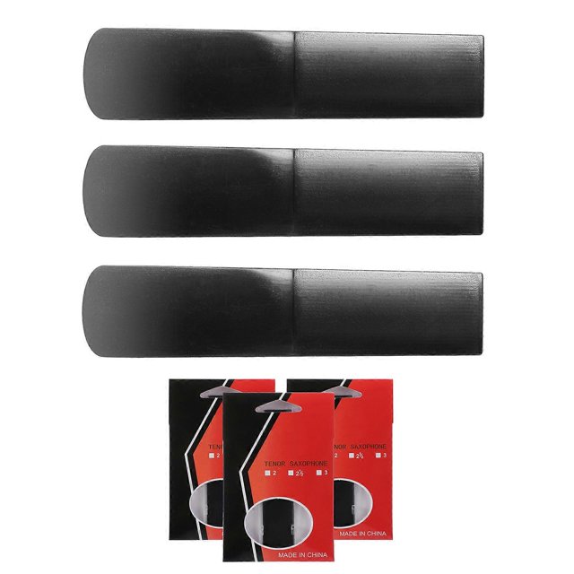 3Pcs Resin Tenors Saxophone Mouthpiece Reed Strength 1.5/2.0/2.5 Saxophone Reed for Saxophone Beginners Students
