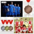 thumbnail image 6 of Uxcell Award Medals Place Winner Medals with Red Ribbon Prize Medals for Competitions Sport Meetings Spelling s Multicolor, 6 of 7