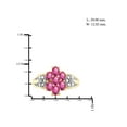 thumbnail image 4 of 1.12 Carat T.G.W. Pink Topaz Gemstone and 1/20 Carat T.W. White Diamond Ring, 4 of 4
