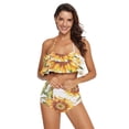 thumbnail image 2 of Ckdifva Sunflowers with Bamboo Womens High Waisted Bikini Set Two Piece Swimsuit Bathing Suits, 2 of 5