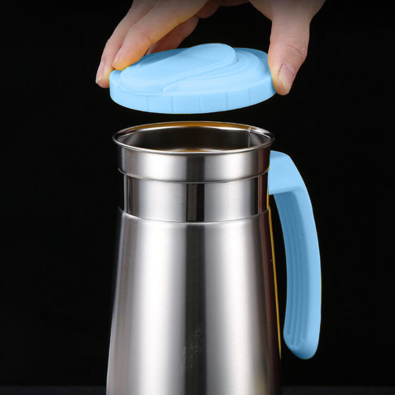 Cold Water Kettle Water Jug Drinkware Water Pitcher for Milk Beverage Juice Blue