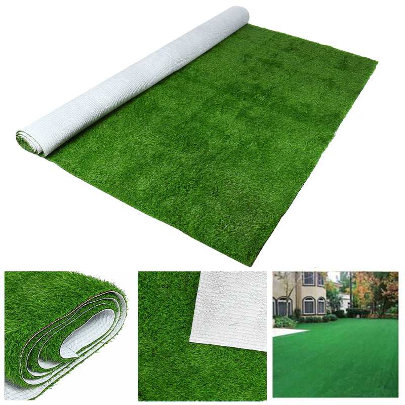 10X6.6FT Artificial Grass Carpet Green Fake Synthetic Landscape Lawn Mat Turf A 