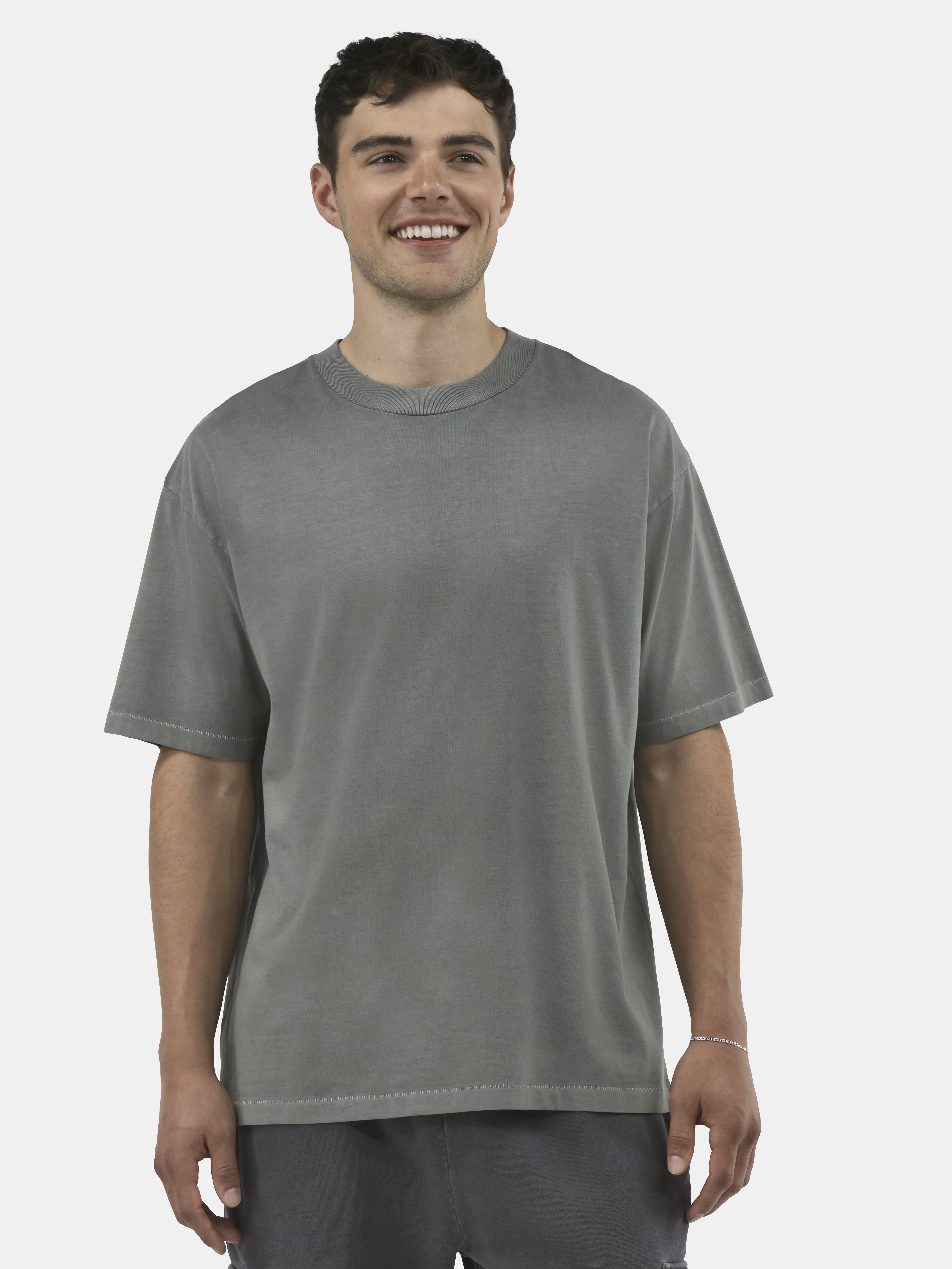 No Boundaries All Gender Cotton Oversize Tee with Short Sleeves, Men's and Big Men's