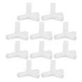 thumbnail image 1 of RENACLIPY 10Pcs Tent Replacement Spare Parts Plastic White Connectors For Box Frame Components, 1 of 8