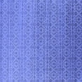 thumbnail image 1 of Ahgly Company Machine Washable Indoor Square Oriental Blue Industrial Area Rugs, 4' Square, 1 of 4