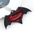 thumbnail image 3 of Superman with Batman Necklace Style Pendant RED  Symbol  J-24, 3 of 8