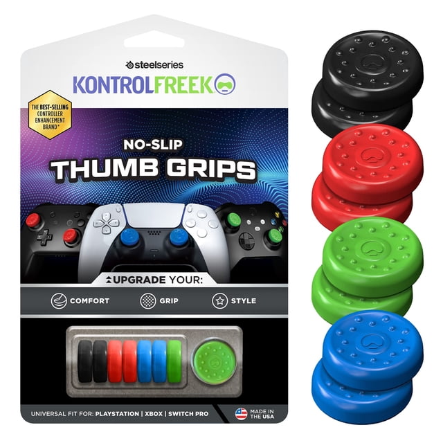 Thumb Grips KontrolFreek, universal, antideslizante, paquete de 8 unidades para mando