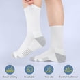 thumbnail image 2 of 3 Pairs Compression Socks for Men, Arch Support Mens Sport Socks for Running, Athletic, Cycling, 2 of 5